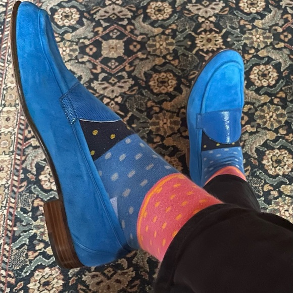 Gravati Shoes - Rare Gravati Italian Royal Blue Suede Loafers